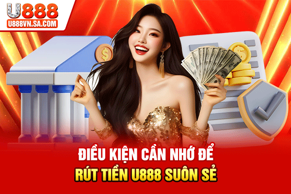 Điều kiện cần nhớ để rút tiền U888 suôn sẻ